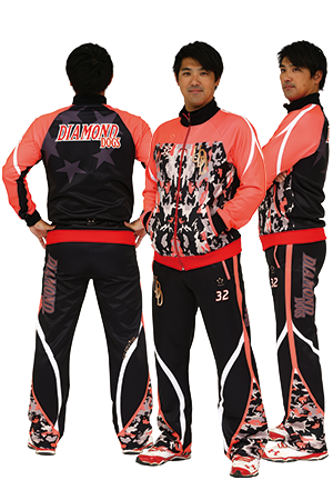 昇華プリント野球ジャージ	